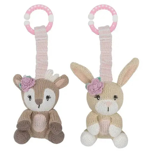 stroller & car seat toys 'Ava the Fawn & Amelia the Bunny' Stroller/Car Seat Toys