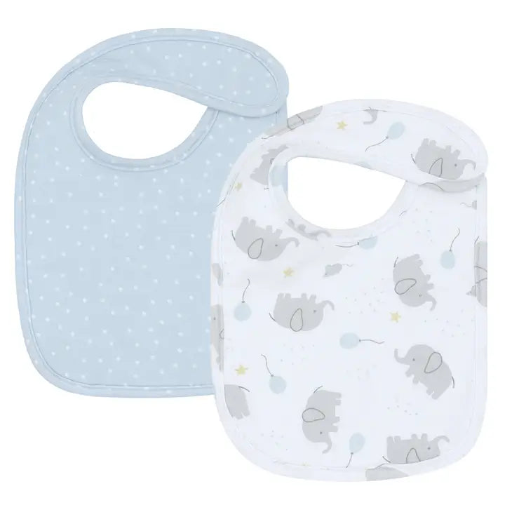 'Mason Elephant' Bibs 2pk
