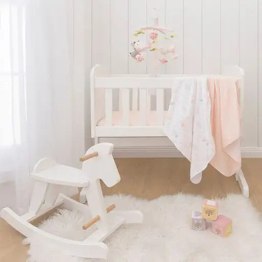 'Ava Bird' Bassinet Fitted Sheet 2pk