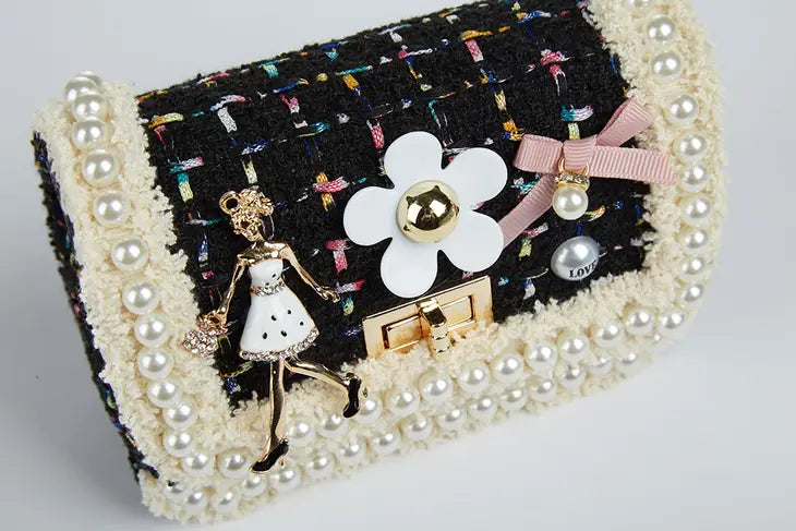 'Miss Belle' Black Purse