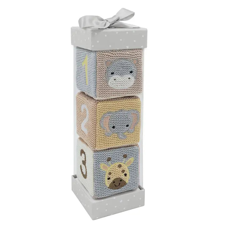 Knitted Soft Blocks Toy Gift Set