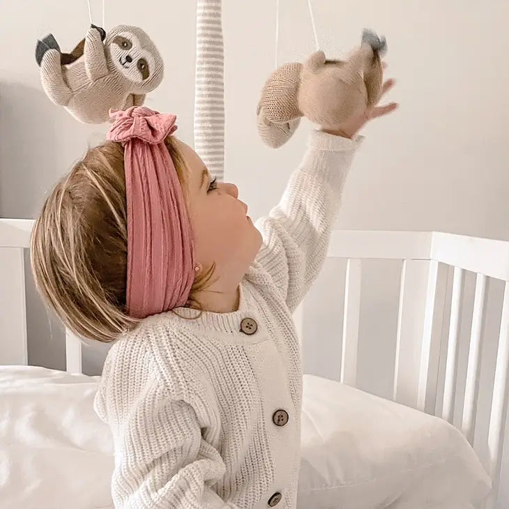 'Happy Sloth' Musical Mobile Set
