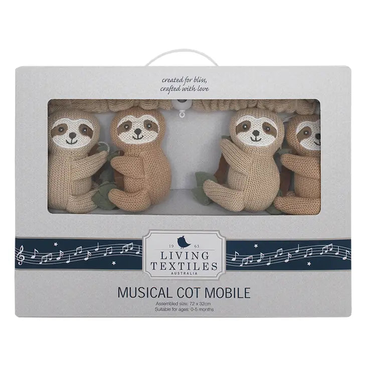 'Happy Sloth' Musical Mobile Set