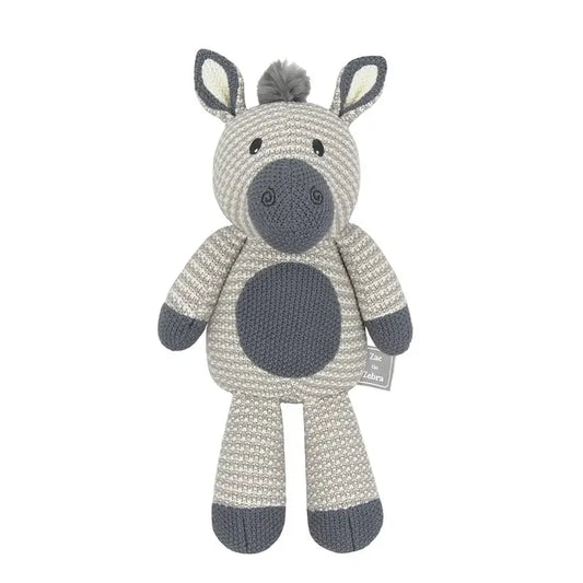 'Zac the Zebra' Knitted Toy