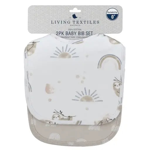 'Happy Sloth' Bibs 2pk