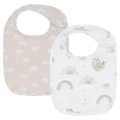 'Happy Sloth' Bibs 2pk