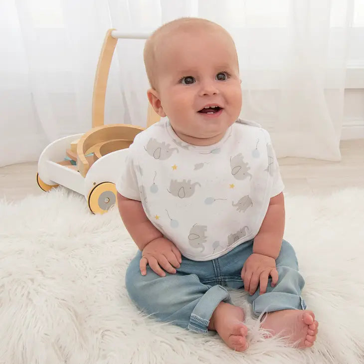 'Mason Elephant' Bibs 2pk