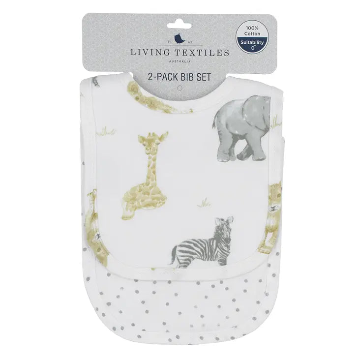 'Savanna Babies' Bibs 2pk