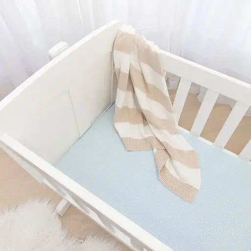 'Mason Elephant' Bassinet Fitted Sheet 2pk