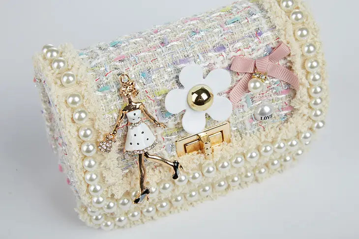 'Miss Belle' Cream Purse