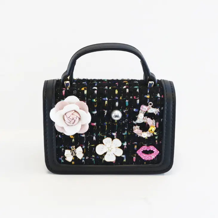 'Miss Honey' Black Purse