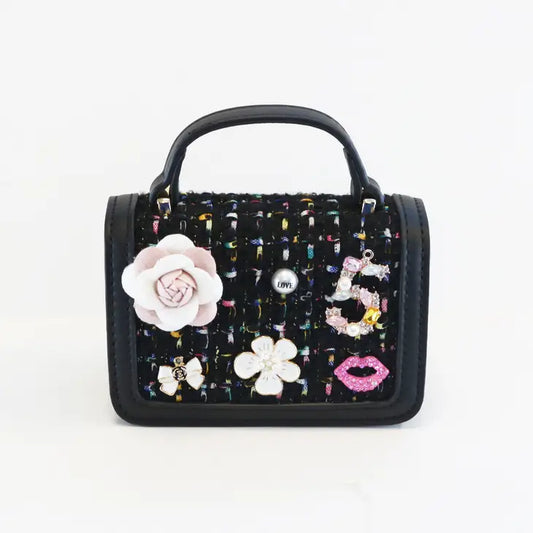 'Miss Honey' Black Purse