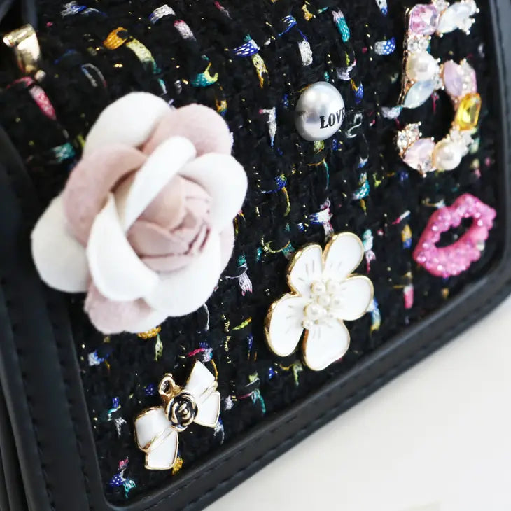 'Miss Honey' Black Purse