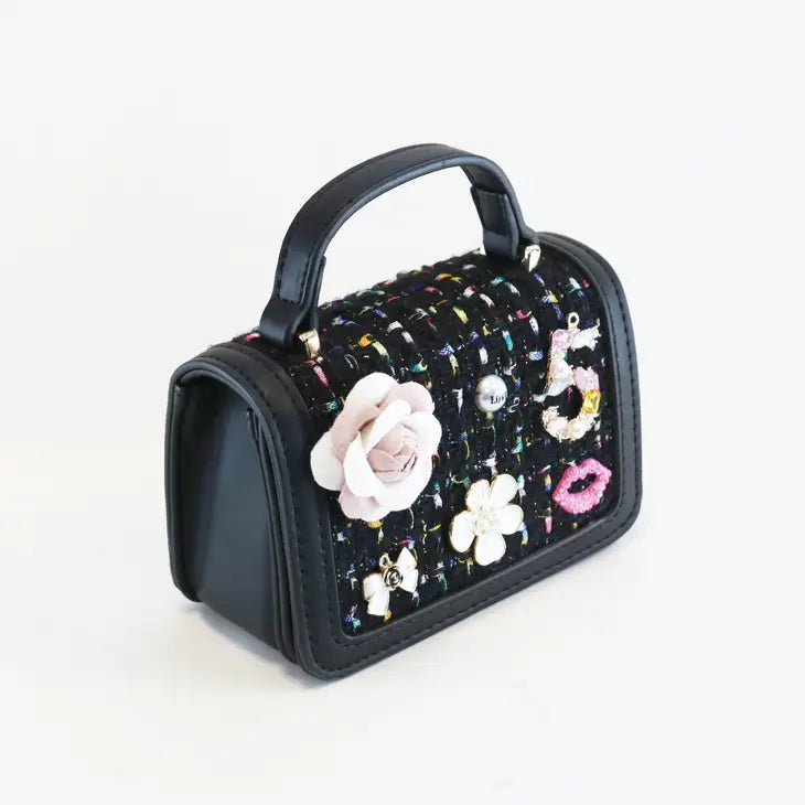'Miss Honey' Black Purse