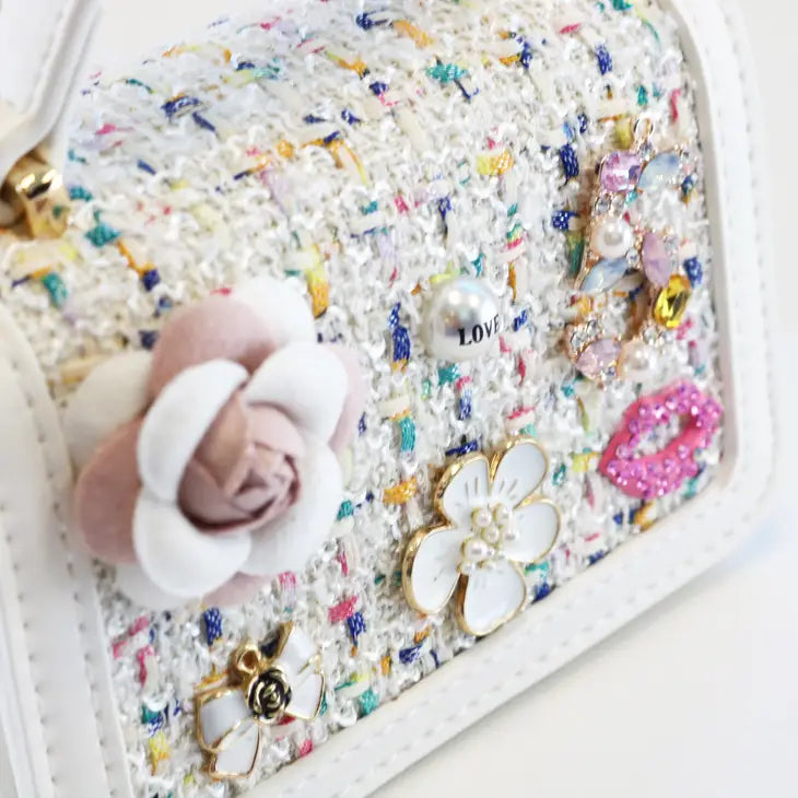 'Miss Honey' White Purse