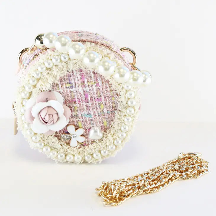 'Miss Pearl' Pink Purse