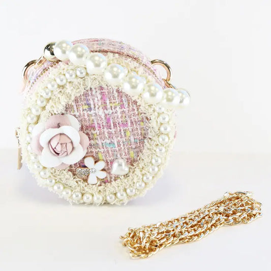 'Miss Pearl' Pink Purse