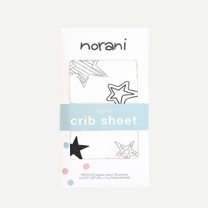 'Reach for the Stars' Fitted Crib Sheet