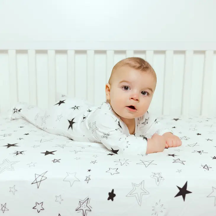 'Reach for the Stars' Fitted Crib Sheet