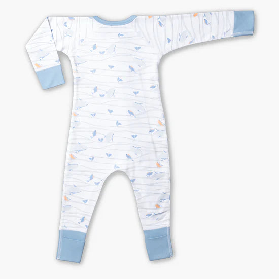 Whales Zip Romper